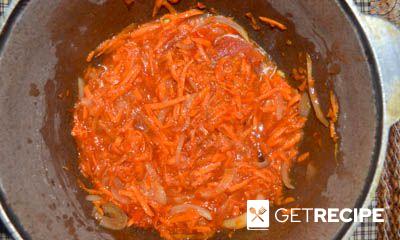 Тушеная скумбрия с луком и морковью (2-й рецепт)