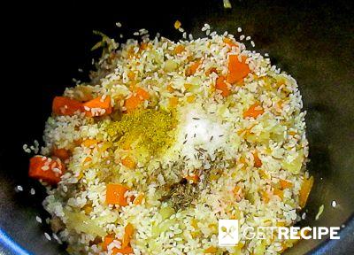 Каша рисовая с фаршем и тыквой в мультиварке (2-й рецепт)