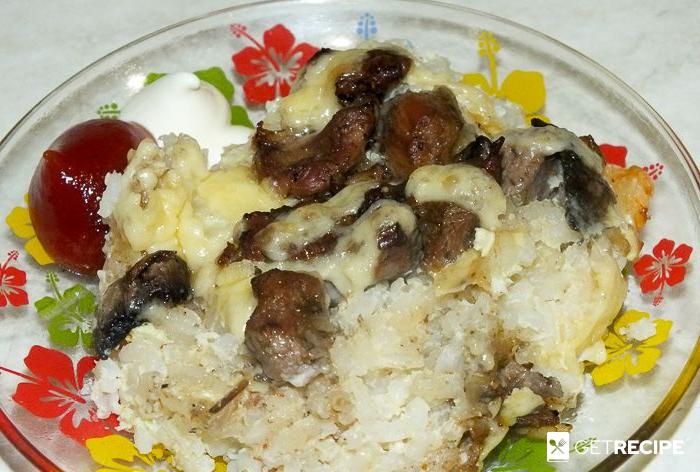 Photo of Рисовая запеканка с грибами и мясом индейки (2-й рецепт)
