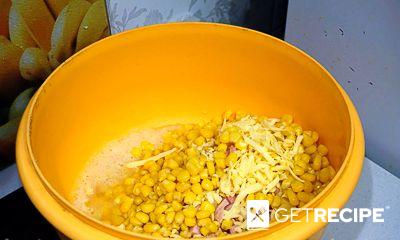 Оладьи из кукурузы, ветчины и сыра (2-й рецепт)
