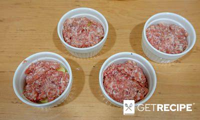 Порционная картофельная запеканка с мясом в формочках (2-й рецепт)