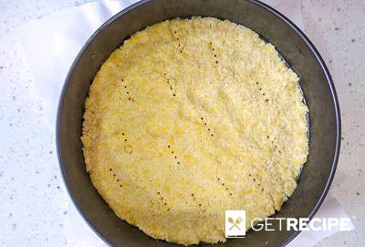 Творожный пирог с персиками и воздушной меренгой (2-й рецепт)