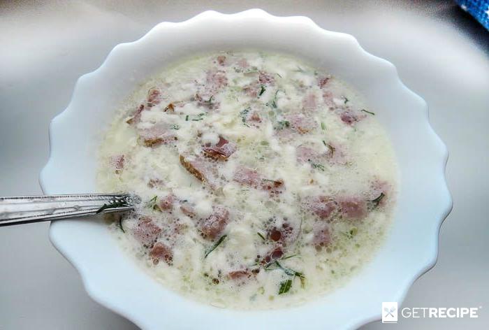 Photo of Сырный суп с колбасой.