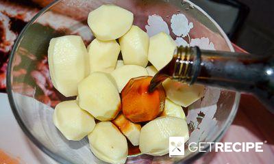 Шашлык из картофеля с беконом в духовке (2-й рецепт)