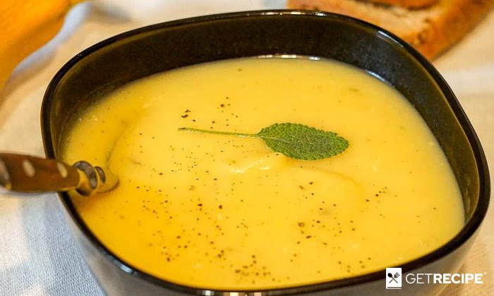 Суп из кабачков с картофелем и шалфеем (2-й рецепт)