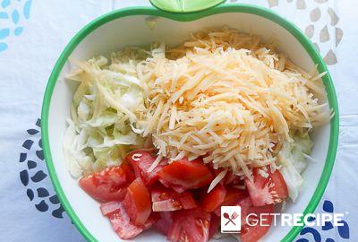 Салат из капусты с сыром и помидорами (2-й рецепт)