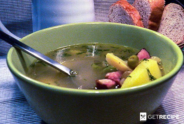 Суп картофельный с зеленым горошком как в детском саду