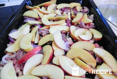 Блин с грудинкой, яблоками и тимьяном в духовке (2-й рецепт)