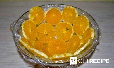 Торт без выпечки с апельсинами и бананами (2-й рецепт)
