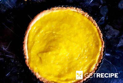 Французский песочный пирог с заварным лимонным кремом (tarte au citron)