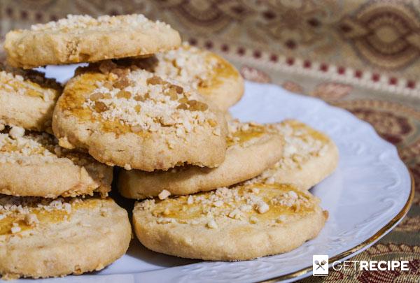 Photo of Песочное печенье с орехами.