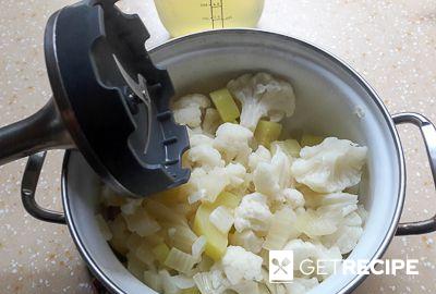 Суп-пюре из кабачков с цветной капустой (2-й рецепт)