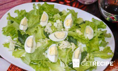 Салат с консервированным тунцом, яйцом и овощами (2-й рецепт)