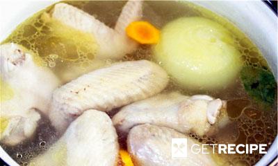 Куриный суп с галушками (2-й рецепт)