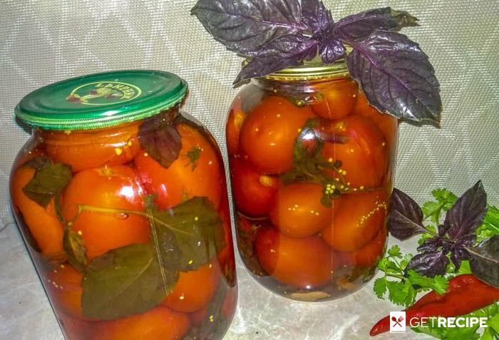 Photo of Маринованные помидоры с базиликом (2-й рецепт)