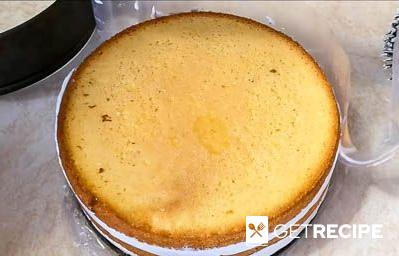 Бисквитный торт с зефирным кремом (2-й рецепт)