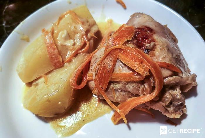Photo of Курица с картошкой и морковью по-корейски в сливочном соусе (2-й рецепт)