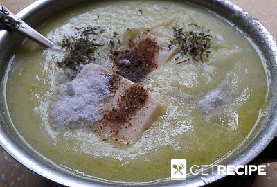 Суп-пюре из лука порея с картофелем и сыром (2-й рецепт)
