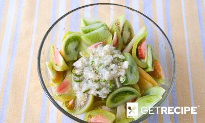 Салат из маринованных зеленых помидоров (2-й рецепт)