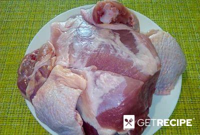 Мясной рулет из свинины с курицей и вишней (2-й рецепт)