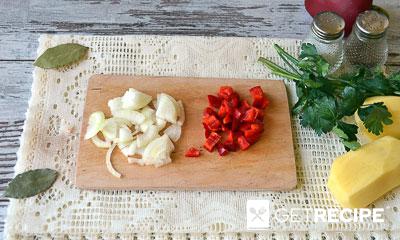 Суп с кроликом и овощами (2-й рецепт)