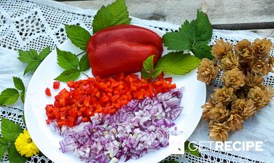 Праздничный рулет из лосося и свежих овощей (2-й рецепт)