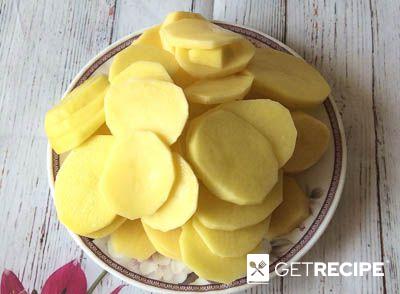 Кабачки, запечённые в духовке с картофелем, помидорами и сыром (2-й рецепт)