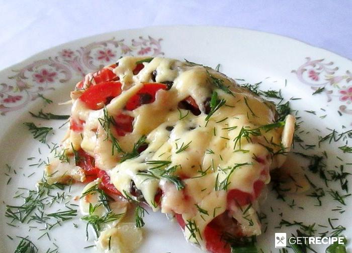 Photo of Куриная грудка в духовке с сыром, грибами и помидорами (2-й рецепт)