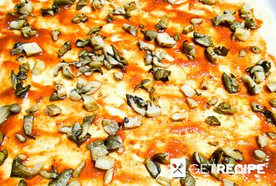 Пицца с грибами и помидорами (2-й рецепт)