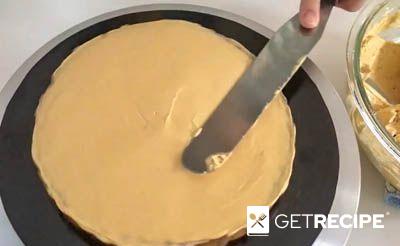 Торт «Нежность» из черемуховой муки с кофейным кремом (2-й рецепт)