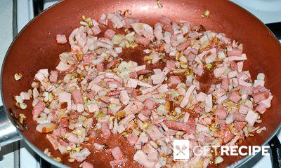 Мясная подливка с колбасой и беконом (2-й рецепт)