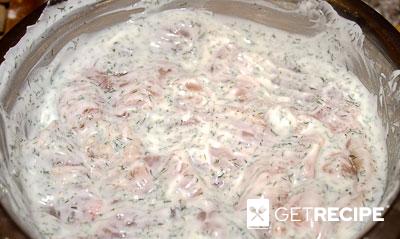 Жареная куриная грудка, маринованная в йогурте с укропом (2-й рецепт)