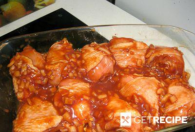 Куриные голени в духовке в медово-томатном соусе.