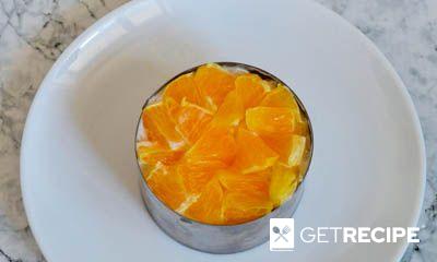 Слоеный салат из куриной грудки с апельсинами (2-й рецепт)