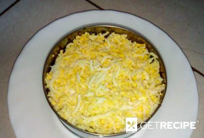 Слоеный салат из ветчины со свежим огурцом и сыром (2-й рецепт)