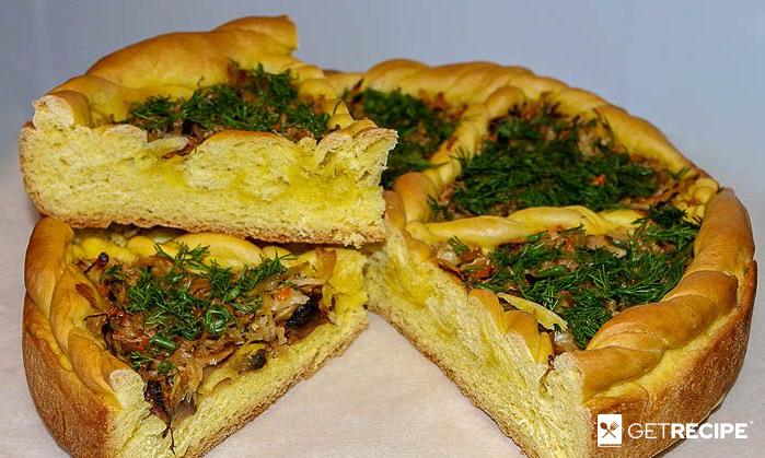 Photo of Пирог с квашеной капустой, яблоками и грибами (2-й рецепт)