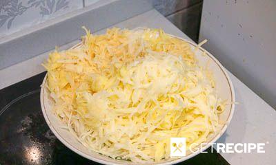 Запеканка из тертого картофеля с куриной грудкой и овощами (2-й рецепт)