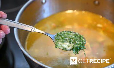 Суп минестроне с зеленым горошком