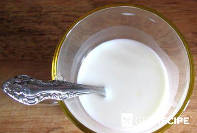 Молочный кисель с ванилью.