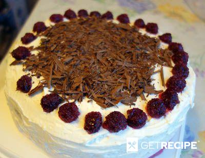 Торт «Черный лес» с творожным кремом в мультиварке (2-й рецепт)