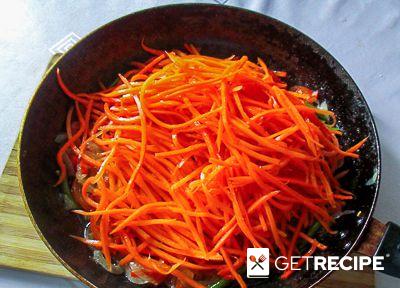 Закуска из крахмальной лапши ашлянфу с морковью по-корейски (2-й рецепт)