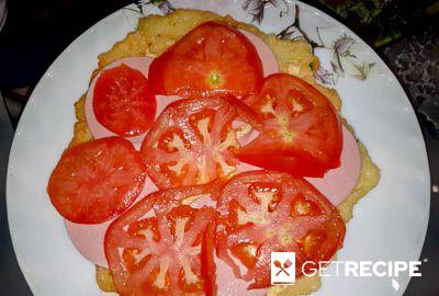 Торт из кабачков с помидорами и колбасой (2-й рецепт)