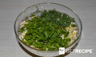 Салат из печени налима с рисом и яйцом (2-й рецепт)