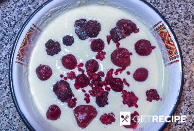 Творожный пирог с ягодами без масла (2-й рецепт)