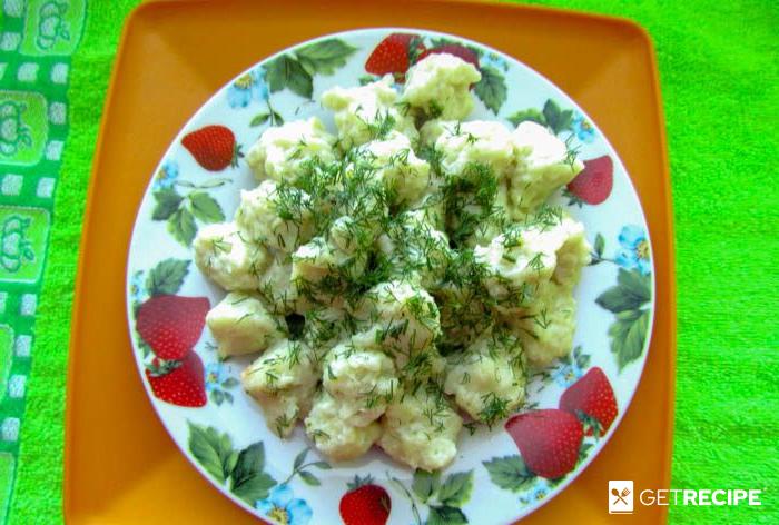 Овощные галушки из цветной капусты (2-й рецепт)