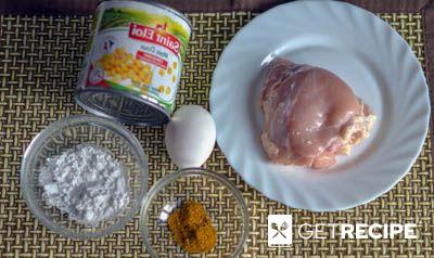 Азиатский яичный суп с курицей и кукурузой