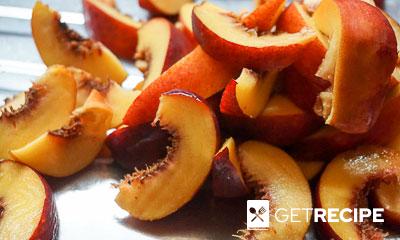 Творожная запеканка с персиками и изюмом (2-й рецепт)
