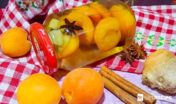 Photo of Компот из абрикосов с имбирем, бадьяном и корицей на зиму (2-й рецепт)