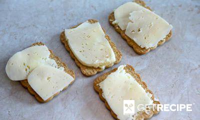 Бутерброды из печенья с сыром (2-й рецепт)