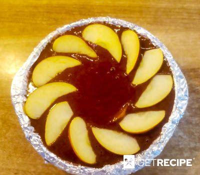Шоколадный пирог с яблоками из цельнозерновой и амарантовой муки (2-й рецепт)